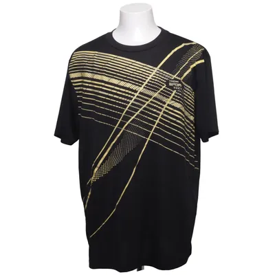 T-shirt (Black, Yellow) from Atlas for Men Polyester