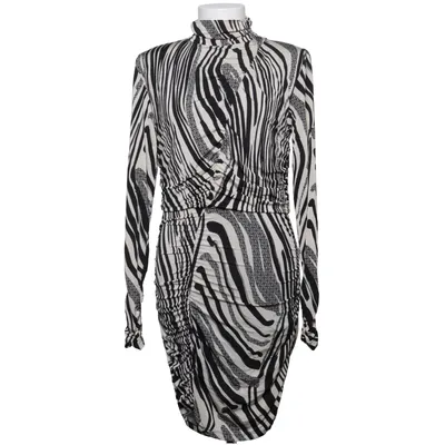 Jurk (Zwart, Wit) van Gestuz Elastaan, Polyester, Viscose