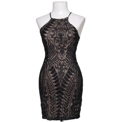 Dress (Black, Beige) from Love Triangle Polyamide, Polyester