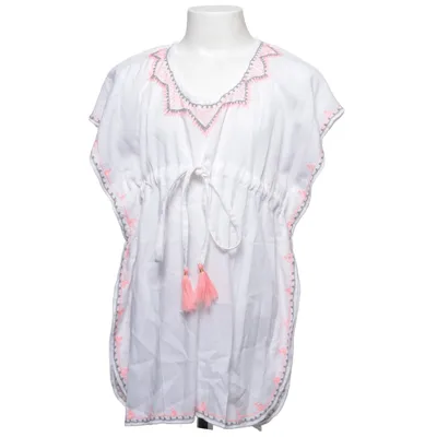 Beach dress (White, Pink) from Mandala Viscose