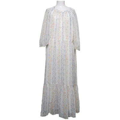 Robe longue (Blanc, Multicolore) de Violeta Polyester