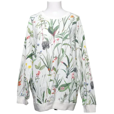 Collegetröja (Vit, Flerfärgad) från Dedicated Ekologisk bomull