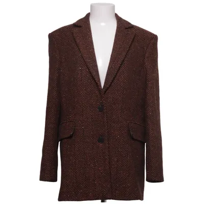 Coat (Brown, Black) from Remain Acrylic, Polyester, Silk, Wool