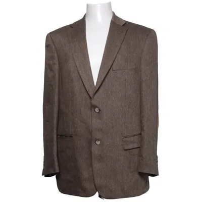 Blazer (Brown) from Mario Barutti Acetate, Silk, Viscose