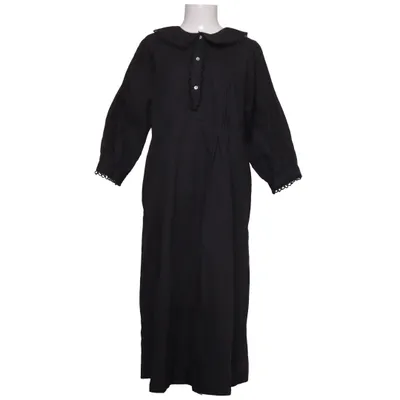 Robe longue (Noir) de Skall Studio Coton biologique