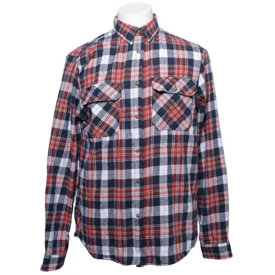 Flannel shirt (Red, Blue, White, Multicolored) from Tuxer Cotton, Polyester