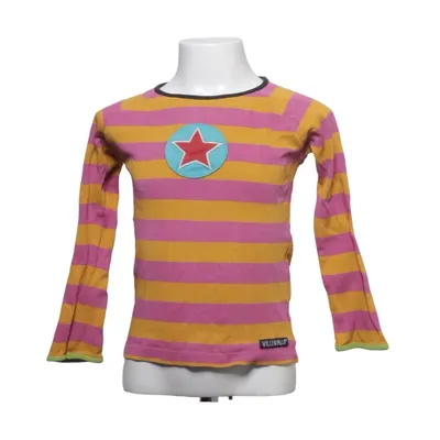 Långärmad t-shirt (Rosa, Gul) från Villervalla Ekologisk bomull