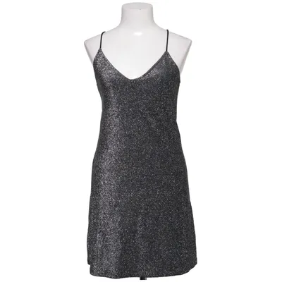 Cocktailklänning (Grå, Silverfärgad) från Bik Bok Elastan, Metallfiber, Polyamid, Polyester