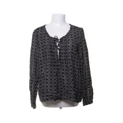Blouse (Zwart, Beige) van Rosemunde Katoen, Viscose
