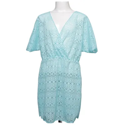 Strandklänning (Turkos) från Shein Elastan, Polyester