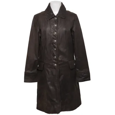 Leren jas (Bruin) van Claire.dk Leer, Polyester