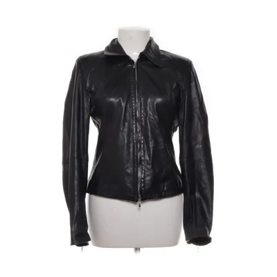 Leren jack (Zwart) van Max & Co. Leer, Viscose