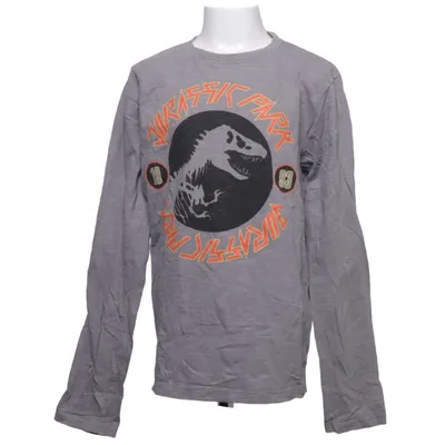 T-shirt à manches longues (Gris, Multicolore) de Jurassic Park Coton