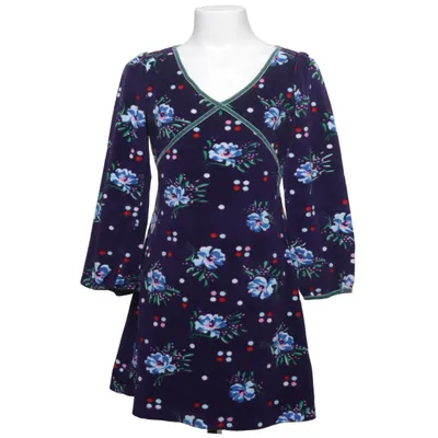 Jurk (Blauw, Meerkleurig) van Petit Louie Katoen, Polyester