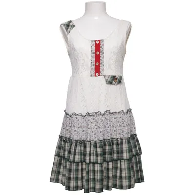 Robe (Blanc, Vert, Multicolore) de Lulu-H Coton, Viscose