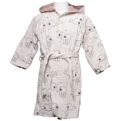 Bathrobe (Beige) from Done by Deer Cotton
