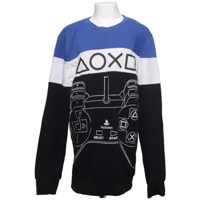 Sweatshirt (Zwart, Blauw, Wit) van Playstation Katoen, Polyester