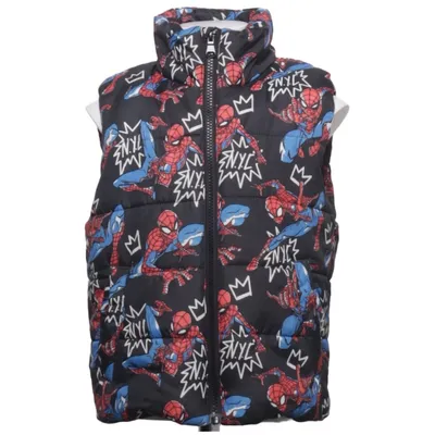 Outer vest (Black, Red, Blue, White) from H&M x Marvel Polyester