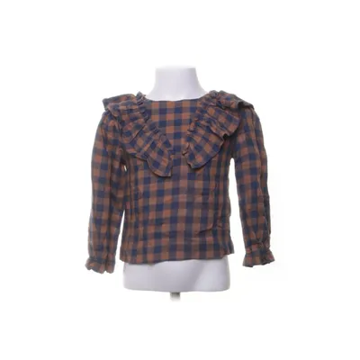 Blouse (Brown, Blue) from Zara Kids Collection Viscose, Acrylic