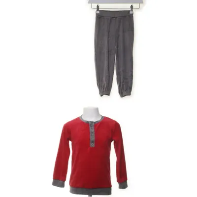 Pyjama (Rood, Grijs) van KappAhl Katoen, Polyester