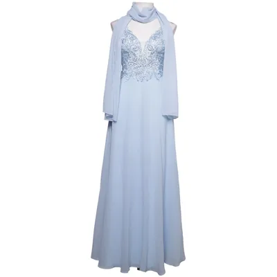 Evening gown (Blue) from Luxuar Limited Polyester