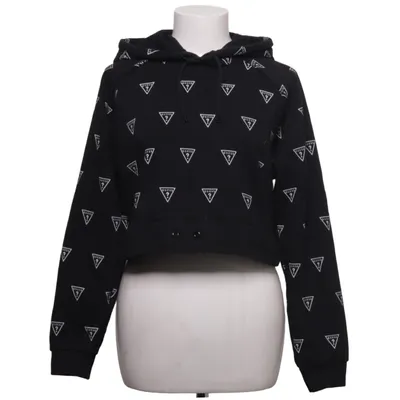 Sweat à capuche (Noir, Blanc) de Guess Coton, Polyester