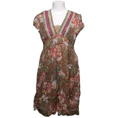 Robe (Marron, Multicolore) de Milano Acétate, Viscose