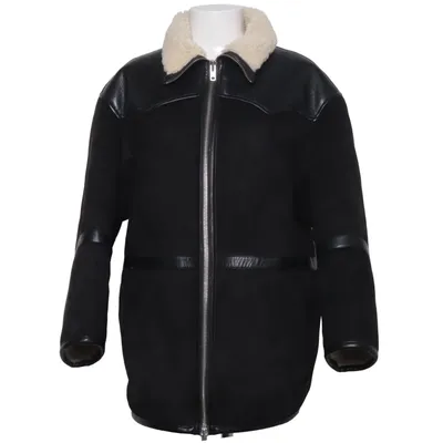 Shearling jas (Rylee Jacket) van Stand Studio Elastaan, Polyester, Polyurethaan