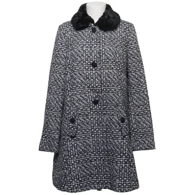 Coat (Black, White) from Antoni & Alison Acrylic, Polyamide, Polyester, Wool