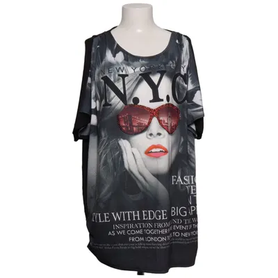 Haut (Noir, Gris, Rouge) de Zizzi Élasthane, Polyester, Viscose