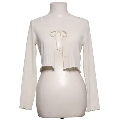Cardigan (White) from Divided by H&M Elastane, Polyester