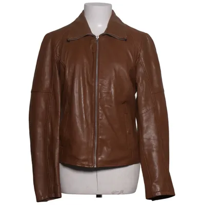 Leren jack (Bruin) van Freaky Nation Leer, Polyester