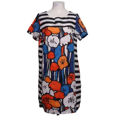 Jurk (Wit, Blauw, Oranje, Meerkleurig) van My Collection Linnen