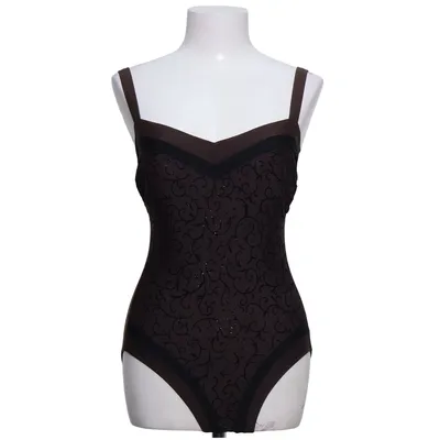 Maillot de bain une pièce (Marron) de Palm Beach Élasthane, Polyamide