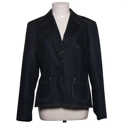 Blazer (Blauw) van Gerry Weber Acetaat, Katoen, Elastaan, Polyester