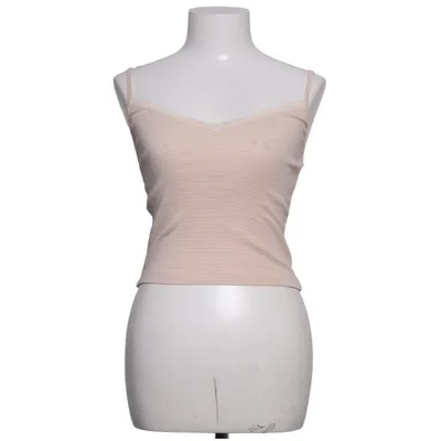 Tanktop  (Pink, Hvid) fra Brandy Melville Bomuld