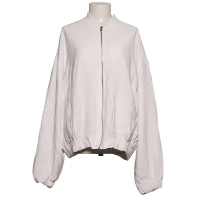 Bomber jacket (White) from Liebesglück Viscose