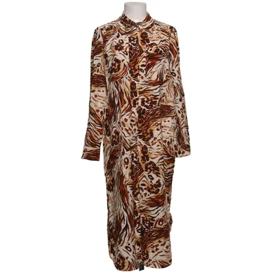 Shirt dress (Brown, White) from Object Viscose