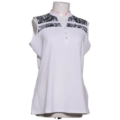 Træningstanktop (Hvid, Sort) fra Abacus Elastan, Polyester