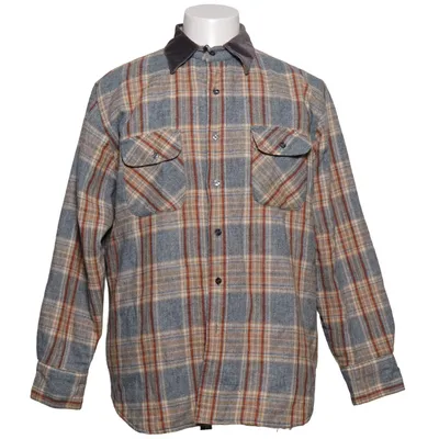 Överskjorta (Grå, Brun, Flerfärgad) från Windbreaker Akryl, Polyamid, Polyester, Ull