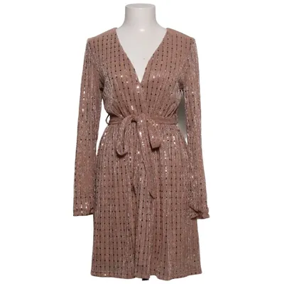 Cocktailklänning (Beige, Silverfärgad) från Allyson Elastan, Polyester
