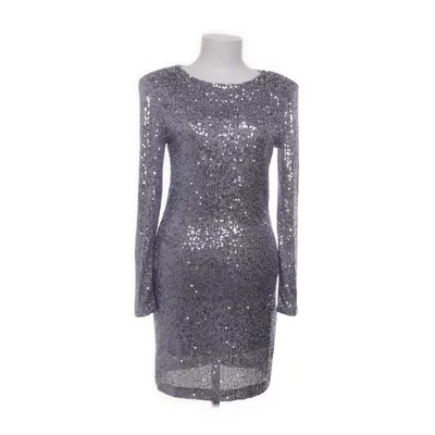 Cocktailklänning (Silverfärgad) från Mango Elastan, Polyester