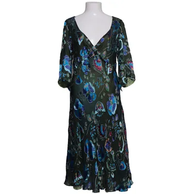 Robe (Vert, Bleu, Multicolore) de Tone Barker Silk Soie, Viscose