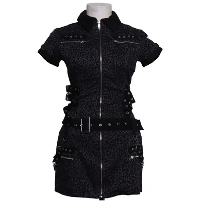 Kleid (Grau, Schwarz) von Killstar Baumwolle, Elasthan