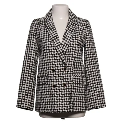 Blazer (Black, White) from Miss Selfridge Acrylic, Cotton, Metallic fiber, Polyamide, Polyester, Viscose, Wool