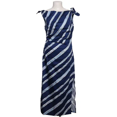 Långklänning (Blå, Vit) från Mango Bomull