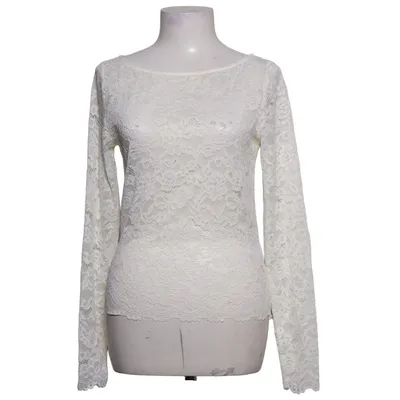 Topp (Lace Boatneck Ls Tee) från Costes Elastan, Polyamid