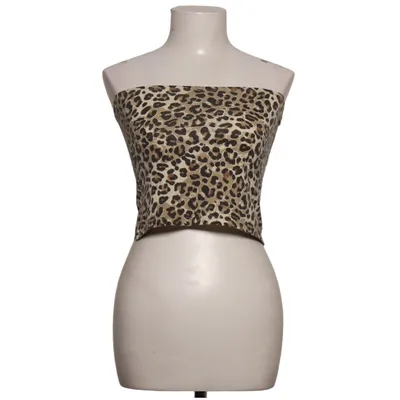 Top tube (Beige, Marron, Noir) de Up2Fashion Coton, Élasthane
