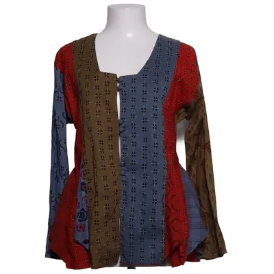 Bluse (Blau, Mehrfarbig) von Gudrun Sjödén Bio-Baumwolle
