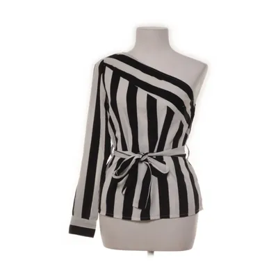 Wrap blouse (White, Black) from Boohoo Polyester